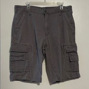 Men's Dark Gray Cargo Shorts